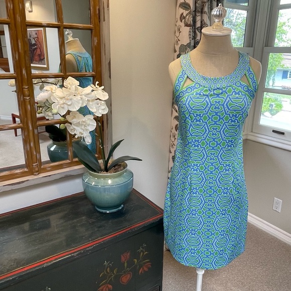 Gretchen Scott Isosceles Rio Gio Kelly/Blue Dress - Picture 3 of 11